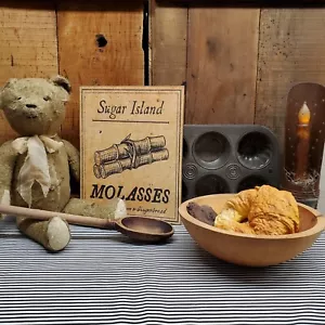 LETRERO PRIMITIVO VINTAGE ANTIGUO ESTILO HOGAR PANADERO COCINA PAN DE JENGIBRE HOMBRE MELAZA - Imagen 1 de 6