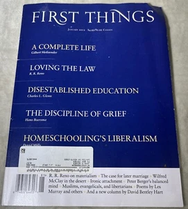 First Things Magazine January 2012 No 219 Complete Life Loving Law Education - Picture 1 of 13