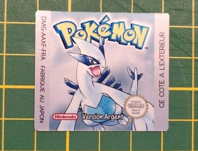 Stickers - Etiquette De Remplacement Pokemon Version Argent ( brillant ) - Photo 1/2