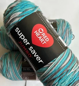 Red Heart® SUPER SAVER JUMBO #4 Worsted (Med) Acrylic Yarn Icelandic 10oz 482 yd - Picture 1 of 6