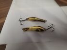 2  Herters fishing lures, Redeye, spoon 2.5 inch gold