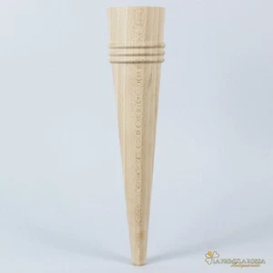 Piedi gambe in legno a spillo per restauro pouf sgabello mobili antichi anni 50 - Imagen 1 de 6