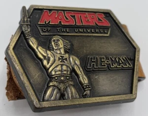 Vintage 1984 He-Man Masters of the Universe Kinder MOTU Gürtelschnalle Mattel Lee Jeans - Bild 1 von 2