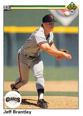 Jeff Brantley 1990 Upper Deck 358 San Francisco Giants Rookie Baseball Card - Image 1 of 2