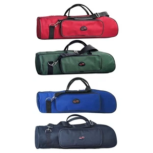 Travel Trumpet Carrying Gig Case 600D Oxford Zipper Shoulder Strap Bags - Picture 1 of 28