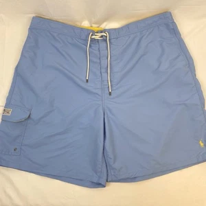 Bañador Polo Ralph Lauren azul claro pantalones cortos con red talla 4XB grande y alto - Imagen 1 de 14