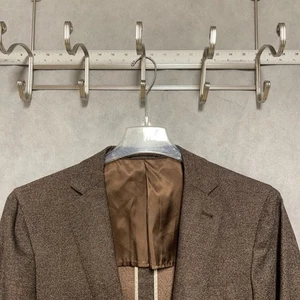 Bespoke Blazer Men 38R 40R Casual 2B Unstructured Flannel Surgeon Cuffs Luxury - Picture 1 of 10