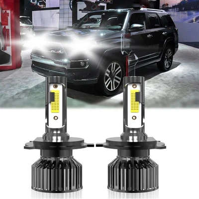 For Toyota 4Runner 1996-2002 2Pcs LED Headlight Bulbs High Low Beam Lights White - Изображение 1 из 4