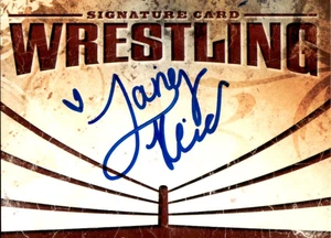 Lainey Reid Signed WWE Wrestling Signature Autograph Card WWF NXT NWA TNA AEW - Picture 1 of 2