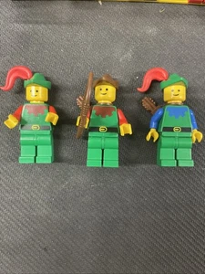 LEGO Legoland Castle Forestman Minifigure Lot x3 80s 90s Vintage Medieval - Picture 1 of 2