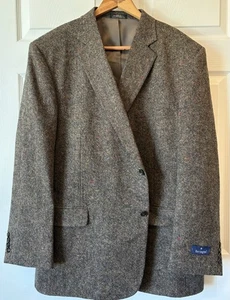 BARRINGTON Mens 100% Wool Flecked Tweed Blazer Sport Coat Jacket NWT 48L - Picture 1 of 10