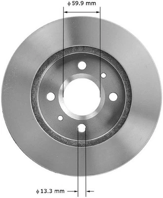 Rotor de freno de disco Bendix PRT1604 BENDIX para 91-02 SC SC1 SC2 SL SL1 SL2 SW1 SW2 Foto 1 de 4