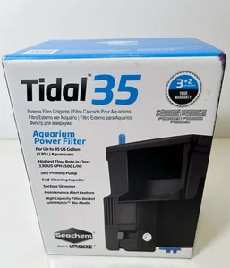 SEACHEM TIDAL 35 HOB POWER AQUARIUM TANK FILTER  by SICCE (UP TO 35 GALLON) - Picture 1 of 8