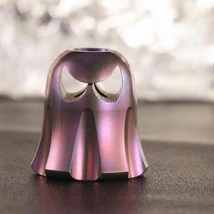 Titanium Ghost Knife Lanyard Bead Paracord Necklace Pendant Bracelet Bead EDC A+ - Picture 1 of 27