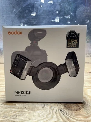 Godox Two Light Kit Macro Flash LED Lights Wireless X System  12W MF12-K2 - Image 1 of 4
