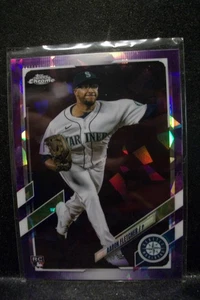 AARON FLETCHER 2021 Topps Chrome Update Sapphire Purple Refractors 08/10 #326 RC - Picture 1 of 1