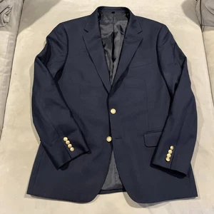 NWT - J. Crew - Thompson - Navy University Blazer - Brass Buttons - $398 - 42R - Picture 1 of 6