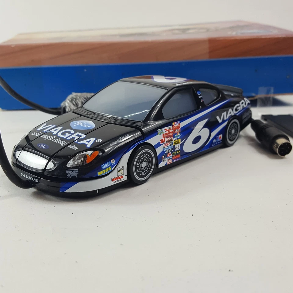 Vintage Y2K Retro Viagra Racing Gaming Mouse Computer 2000's Novelty Ford Promo - Image 1 of 4