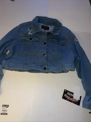 Члены только Looney Tunes жуков кролика укороченный джинсовая куртка женщин 3 X новый - Изображение 1 из 4