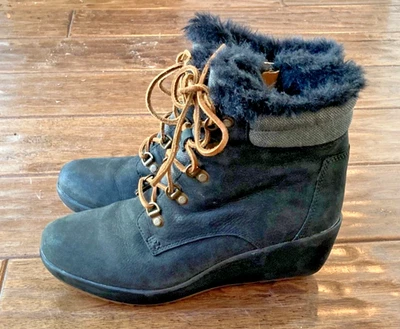 Женские сапоги на танкетке Sperry Top-Sider Luca Peak черные размер 9 искусственный мех - Изображение 1 из 4