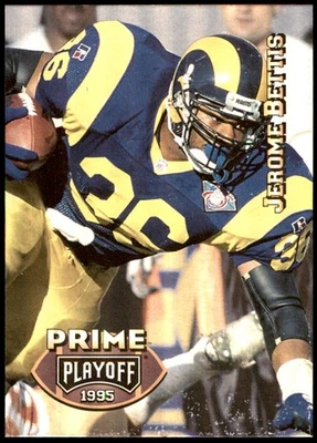 Jerome Bettis 1995 Playoff Prime #6 Rams NFL READ FREE SHIPPING AutographDen - Image 1 of 2