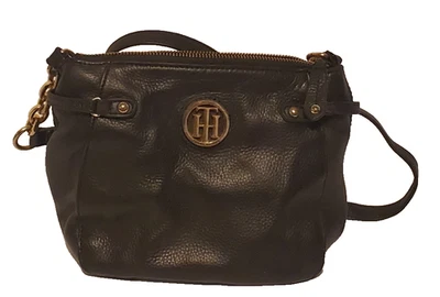 Bandolera Tommy Hilfiger Sadie Cuero Guijarro RN#77806 Foto 1 de 4