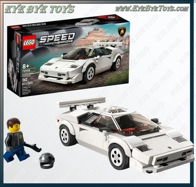 🏆 LEGO SPEED CHAMPIONS:  LAMBORGHINI COUNTACH (76908) – New in  Sealed Box - Image 1 of 4