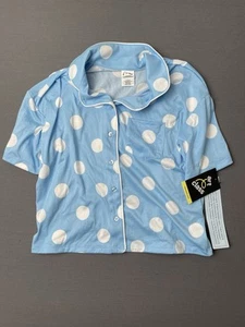 Art Class Girls Allover Printed Polka Dot Cozy Pajama Top Size LARGE (10/12) - Picture 1 of 12
