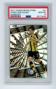 2017 Panini Revolution Sunburst Christian Pulisic #31 PSA 10 GEM MT - Picture 1 of 1
