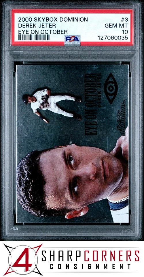 2000 SKYBOX DOMINION EYE ON OCTOBER #3 DEREK JETER HOF PSA 10 - Image 1 of 2