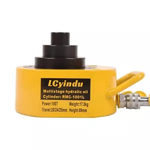 100T Mehrteilhub Hydraulikstößel Zylinder Wagenheber 2,72" Hub Single-Action - Bild 1 von 7