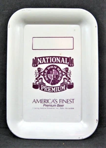Vintage National Premium hell trockenes Bier Metallspitze Tablett Carling National Brewery - Bild 1 von 2