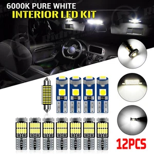 12x Canbus White LED Interior Lights Kit for 2009-2018 Dodge Ram 1500 2500 3500 - Picture 1 of 24