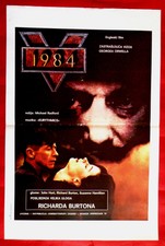 1984 NINETEEN EIGHTY FOUR JOHN HURT RICHARD BURTON ORWELL RARE EXYU MOVIE POSTER