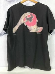 Vintage Dennis Rodman Shirt Official License 1996 Tee Double Sided Size Large - Picture 1 of 12