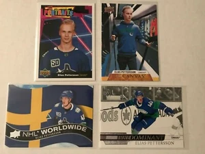 Lote de 4 cartas ELIAS PETTERSSON - 2020-21 20/21 Upper Deck Canvas Predominant + - Imagen 1 de 2