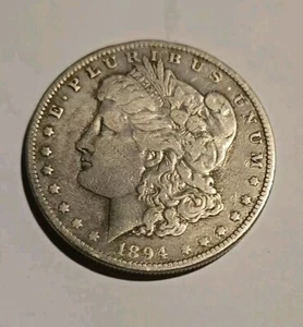 1894  o morgan silver dollar - Picture 1 of 4