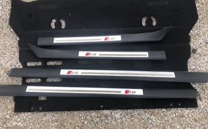 2007-2010 Audi S8 Door Sill Scuff Molding Trim OEM SET - Picture 1 of 7
