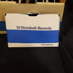 Dictaphone Dictabelt Records Belts Pack of 10 Blue New Old Stock - Picture 1 of 3
