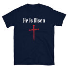 He is Risen Croix-Rouge T-shirt, Chemise Jésus, Croix à trois ongles