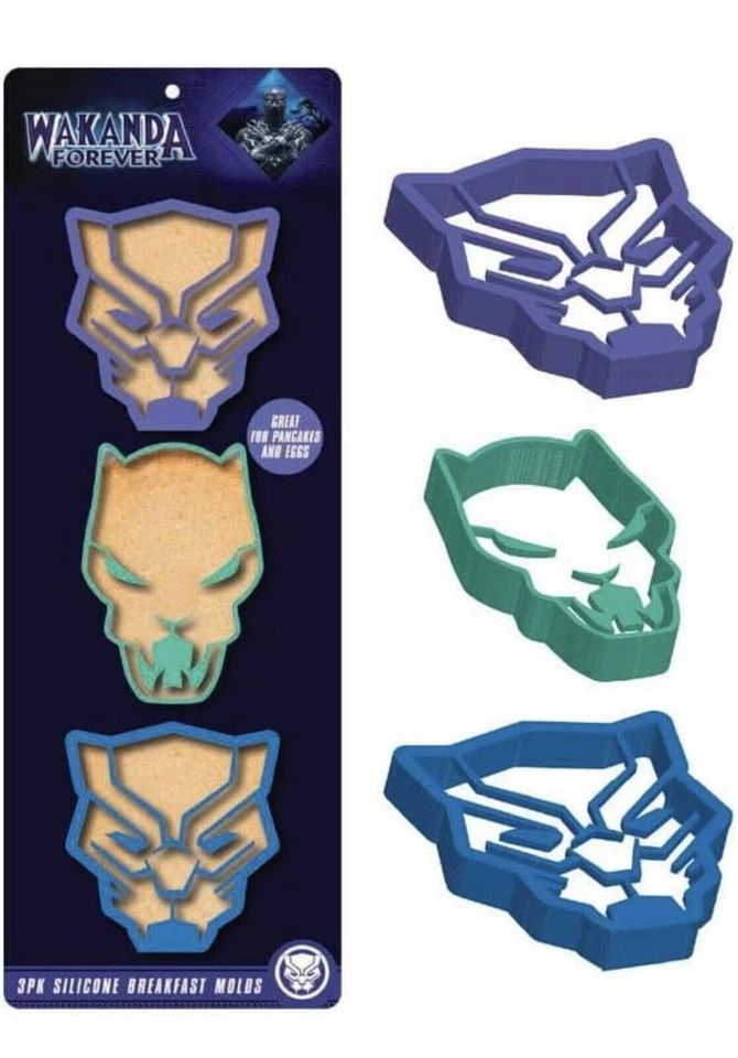 MARVEL Wakanda 3pk. Silicone Breakfast Molds (22195)