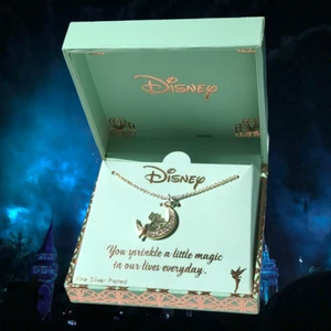 Disney Tinker Bell Fine Silver Plated Necklace "You Sprinkle Magic in our Lives” - Picture 1 of 6