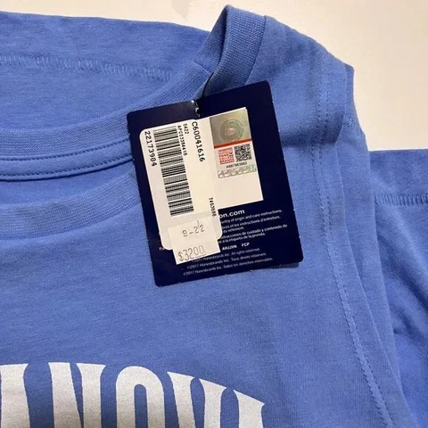 NWT Villanova  Tanktop- Women's Size Small, Light Blue, Champion Brand Cover