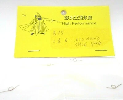 WIZZARD ALTO RENDIMIENTO SLOT CAR ESCALA HO IZQUIERDA Y DERECHA 2 pares.010 SHOE SPRING Foto 1 de 3