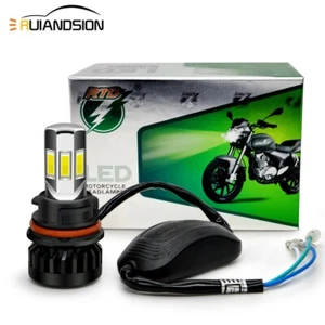 1X Blanc PH11 9014 COB 6 LED Moto Scooter Phare Ampoule Feu Avant AC/DC 9-85V - Imagen 1 de 8
