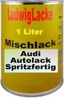 Autolack 1 Liter spritzfertig für Audi Delfingrau F5F5 TopPreis