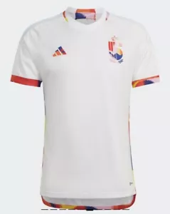 Belgium Adidas White "LOVE" Away Shirt 2022 Small S BNWT - Picture 1 of 6