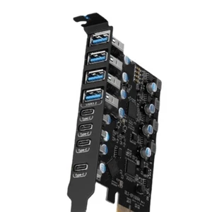 8-Port 20G USB3.2 Type-C PCIE Desktop Expansion Card PCI-E Adapter 20G ULANSON - Afbeelding 1 van 8