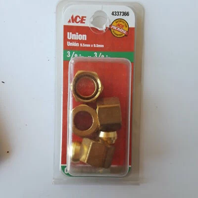 Ace Union 3/8in x 3/8in 9.5mmx9.5mm Compression #4337366 082901250081  4337366 4 - Image 1 of 4