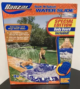Banzai Kids Soak N Splash 18 Foot Slip And Slide Summer Water Sprinkler Toy New - Picture 1 of 2